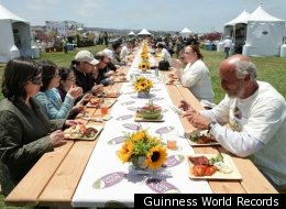 Watch: A Picnic Table Bigger Than A Football Field Assembled In 30 Seconds