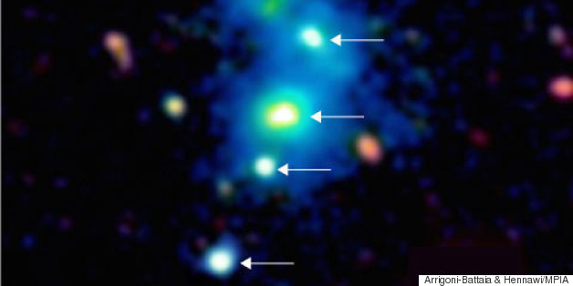 Rare Cosmic Quartet Has Scientists Scratching Their Heads