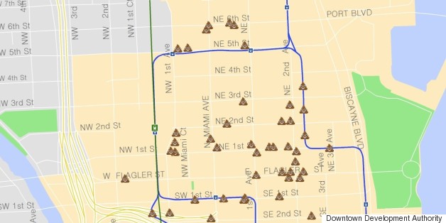 Miami 'Poop Map' Uses Emojis To Make Case For Homeless Who Need Bathrooms