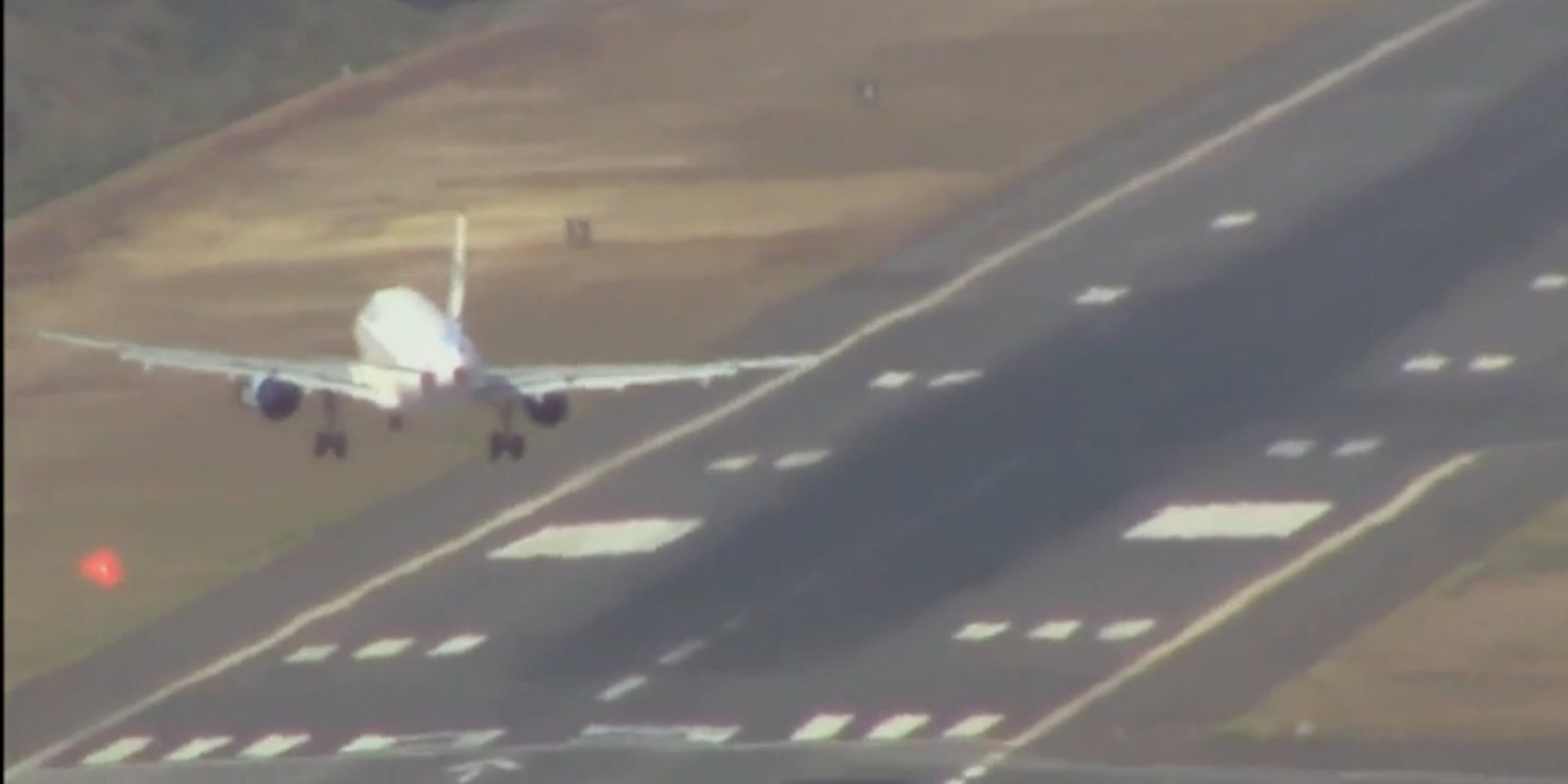 Planes Landing In High Winds At Madeira International Airport In