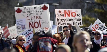 sex ed protest
