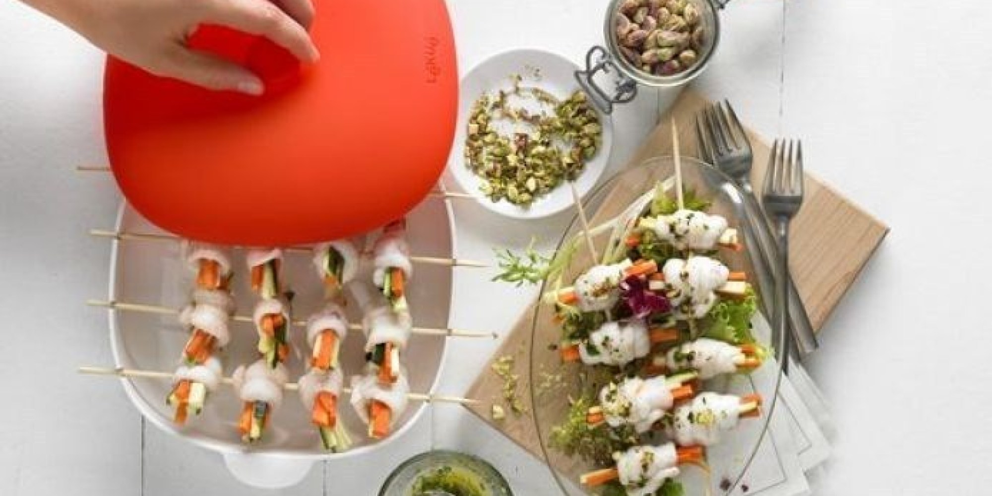 You Can Make Kabobs In The Microwave With The Lékué Kabob Maker HuffPost