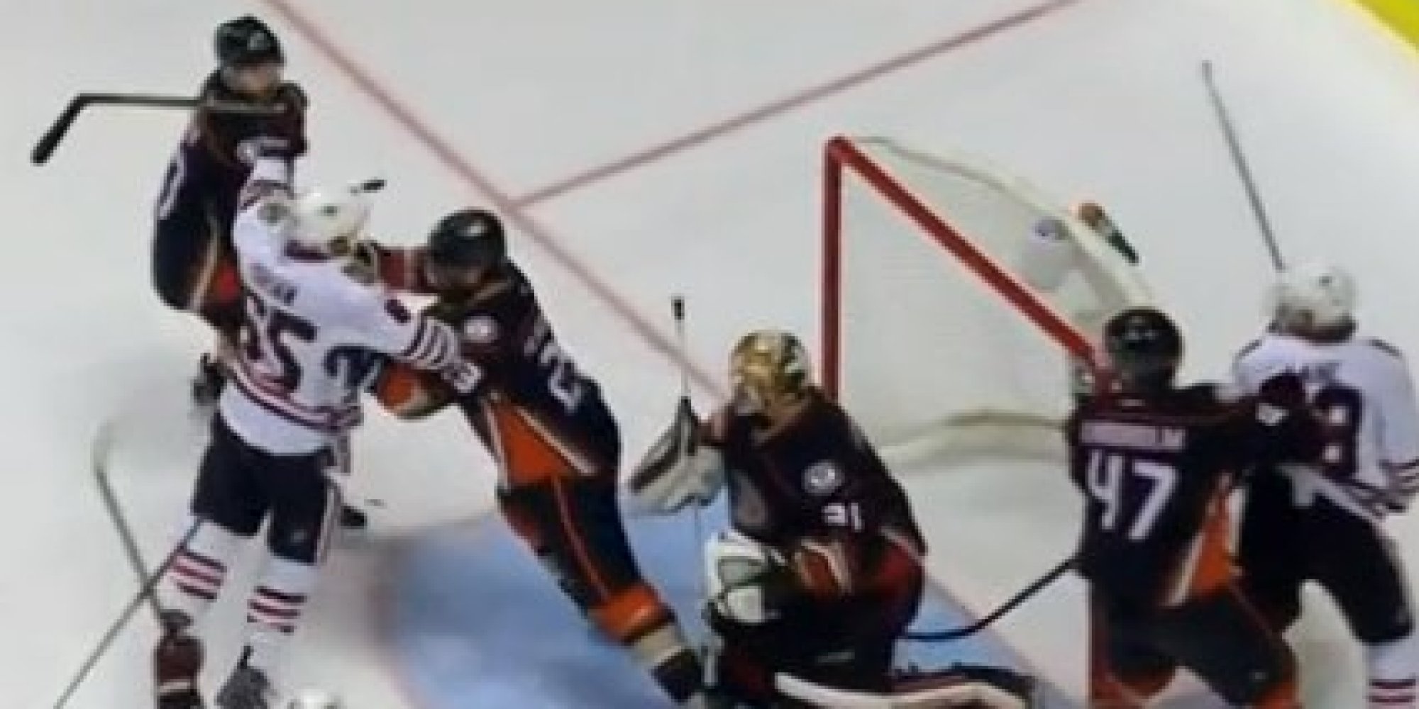 Hockey Header By Andrew Shaw Is So Cool It Should Have Counted HuffPost