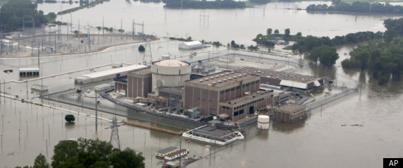 Floodwater in nuke plant
