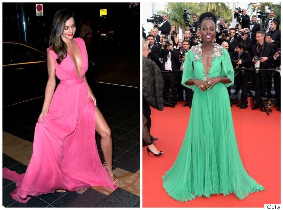 plunging necklines