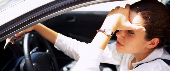 Woman In Traffic
