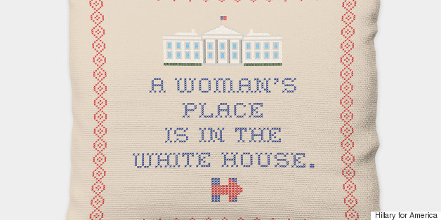 You Can Now Own That Hillary Clinton Needlepoint Pillow You've Always Dreamed Of