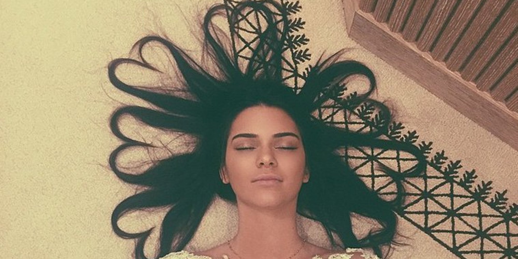 kendall jenner s heart shaped hair is the cutest thing kendall jenner s heart shaped hair is the cutest thing
