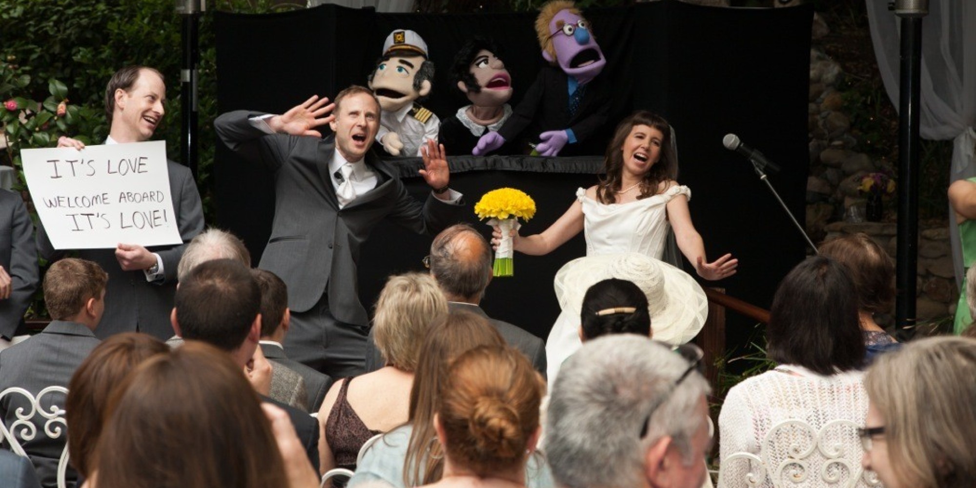 This Creative Bride And Groom Had A Bunch Of Puppets Officiate Their