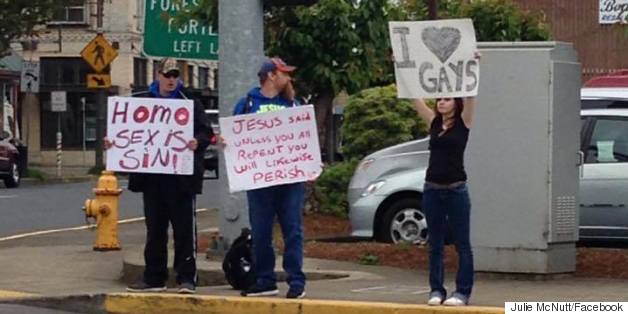 Teen's Act Of Love Inspires Town To Come Together Against Anti-Gay Protestors