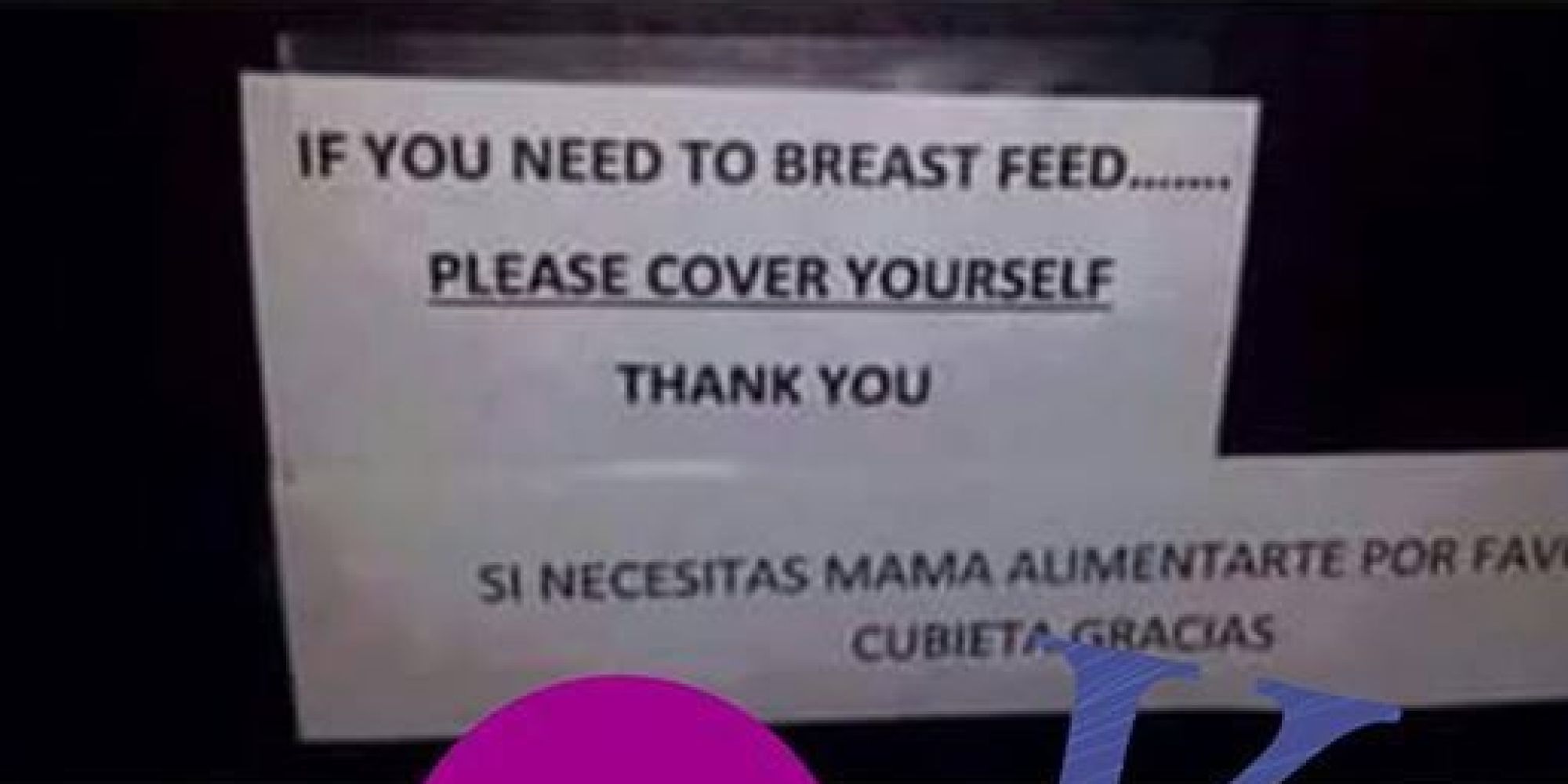 Sign Told Breastfeeding Moms To Cover Themselves, So They Literally Did HuffPost