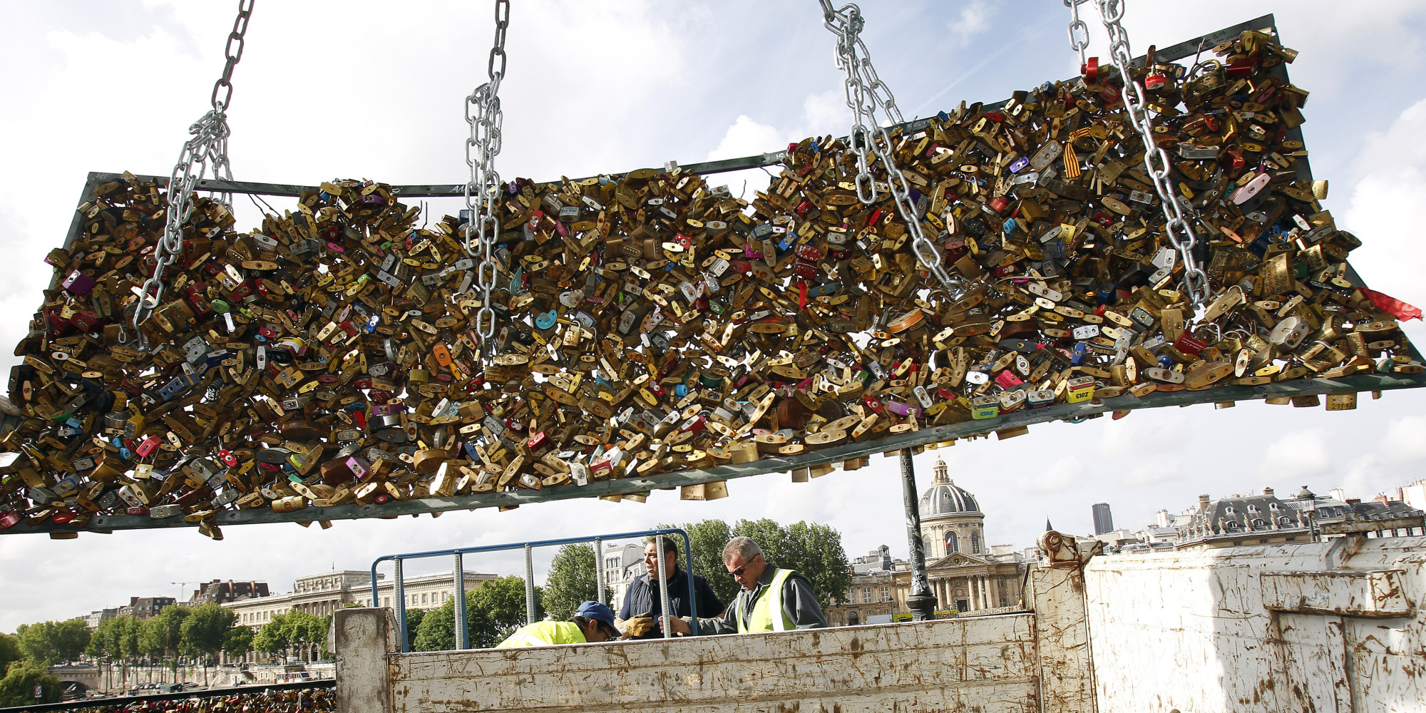 Paris 'Love Locks' Removed From Famous Bridge As City Chooses History