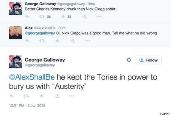 George Galloway Instantly Rebuked For Comments On 'Drunk' Charles Kennedy