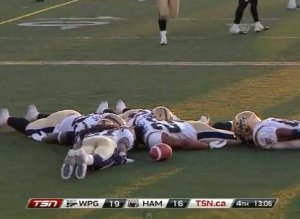 Canada Football Planking