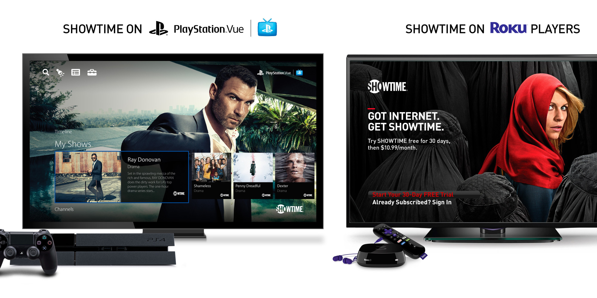 Showtime Streaming Will Launch On Roku, PlayStation -- And It's Cheaper