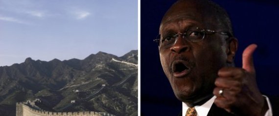Herman Cain Great Wall Alligator Filled Moat