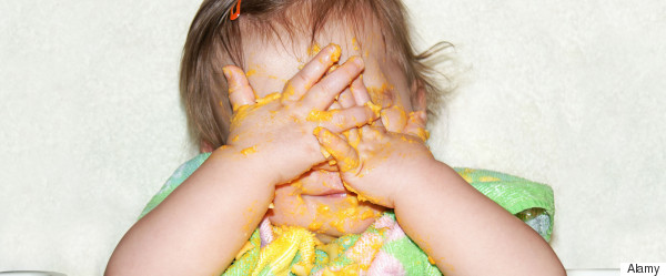 toddler eating