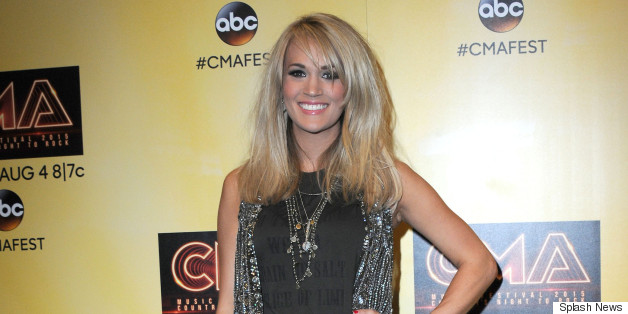 Carrie Underwood Sparkles In Short Shorts