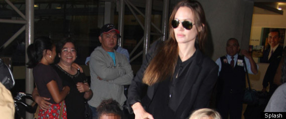 Angelina Jolie Airport Style