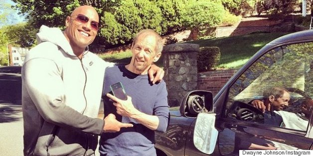 The Rock Hit Someone's Car And Now They're Buddies