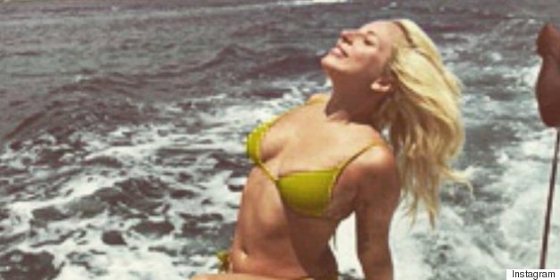 Lady Gaga Tans In A Bikini On A Boat In The Bahamas