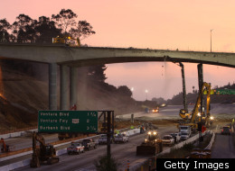 Mulholland Bridge Demolition Photos