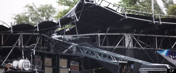 Cheap Trick Ottawa Concert Stage Collapse Bluesfes