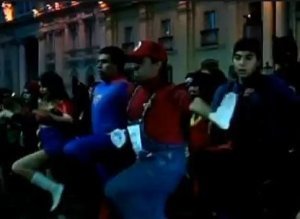Chile Superhero Protest