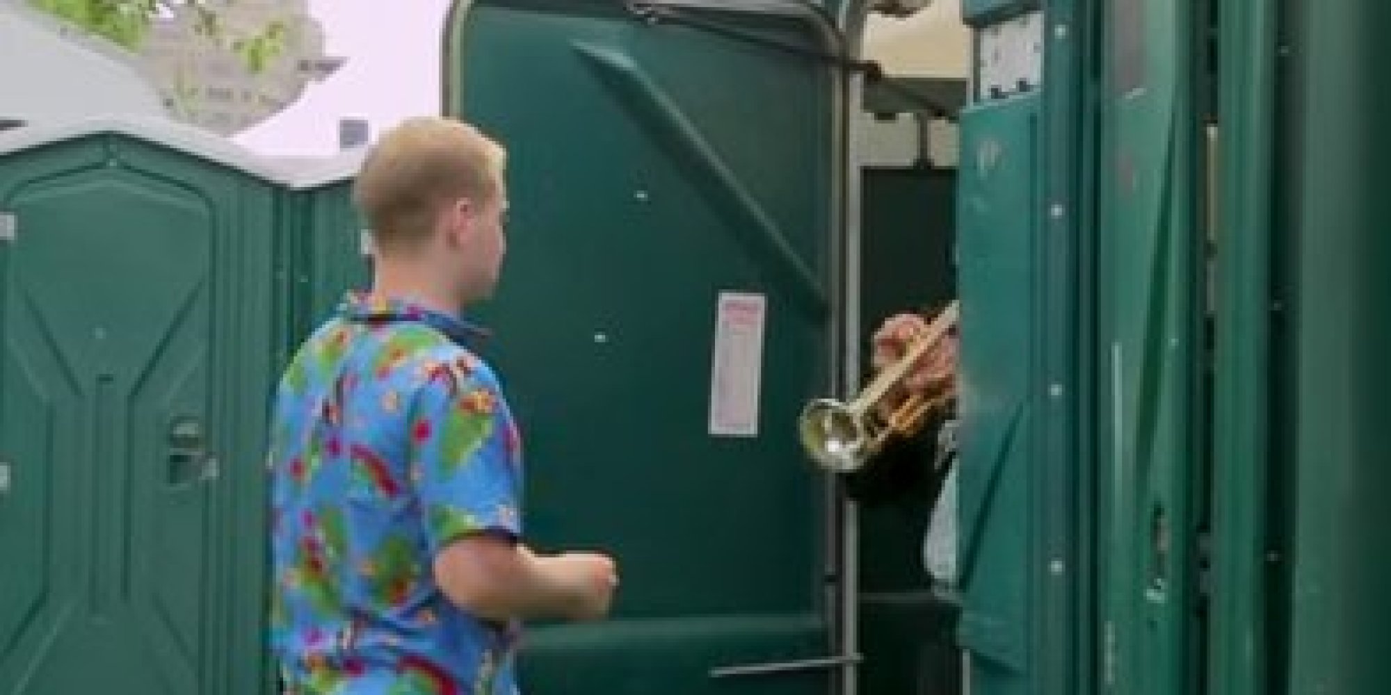 PortaPotty Prank Lifts Visitors Out Of The Dumps HuffPost