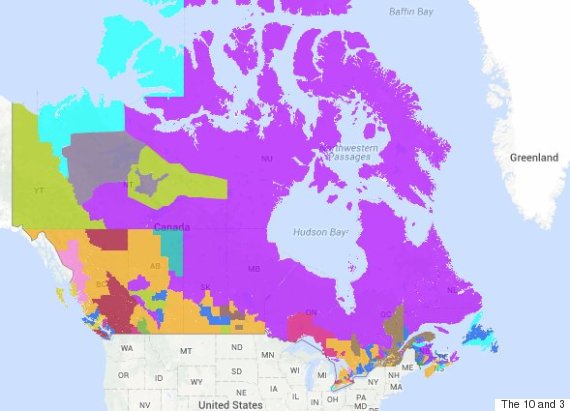canada language map