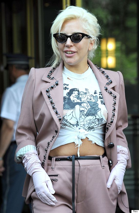 Lady Gaga Wears Explicit Disney TShirt But Has Th