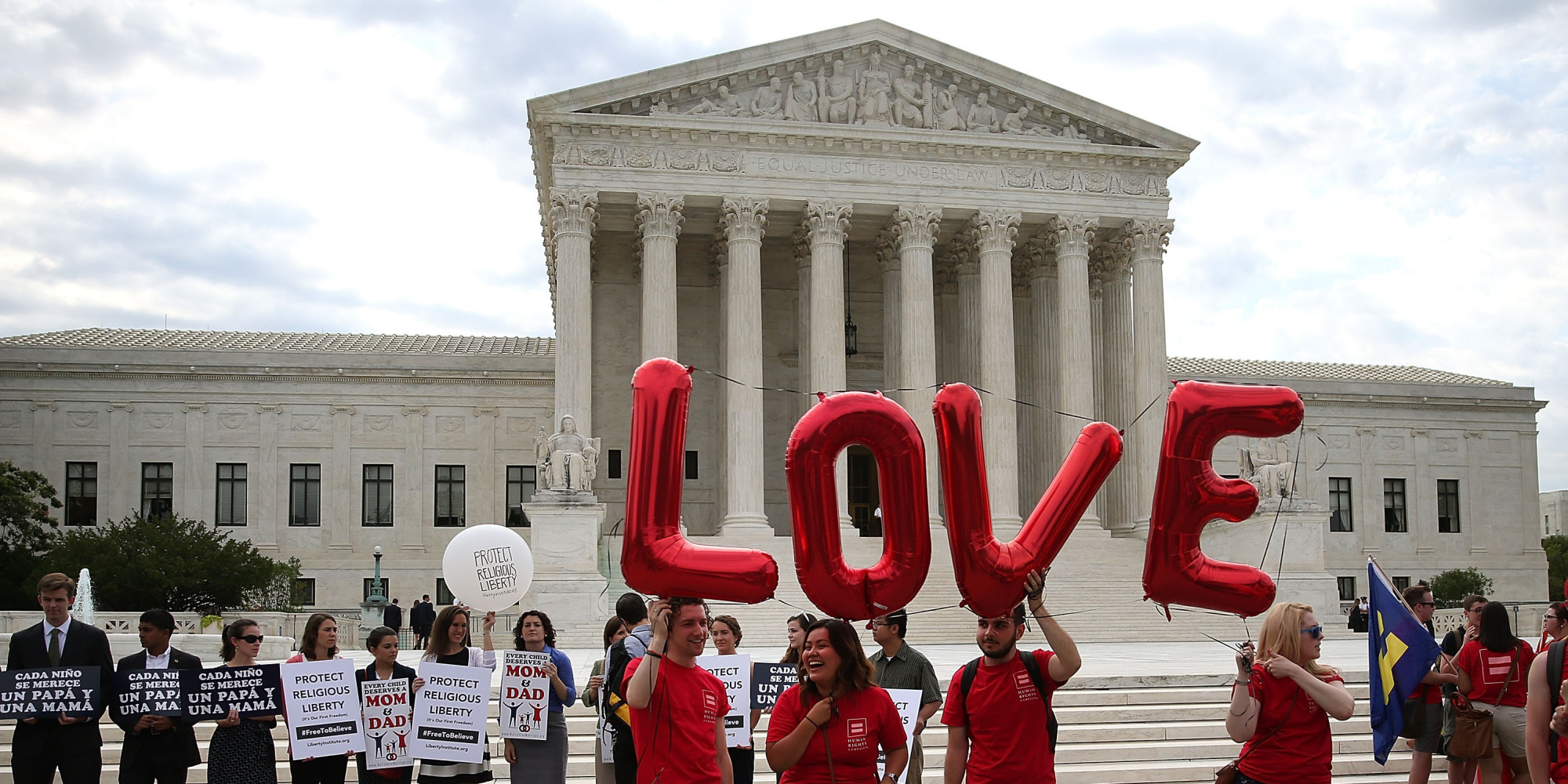 Democratic Presidential Candidates Celebrate Historic Supreme Court