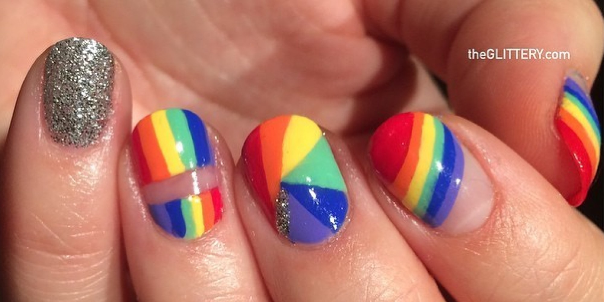 1. "Rainbow Nail Polish for Pride Month" - wide 1