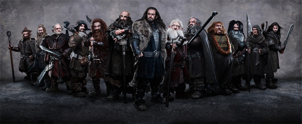 The Hobbit: all thirteen dwarves