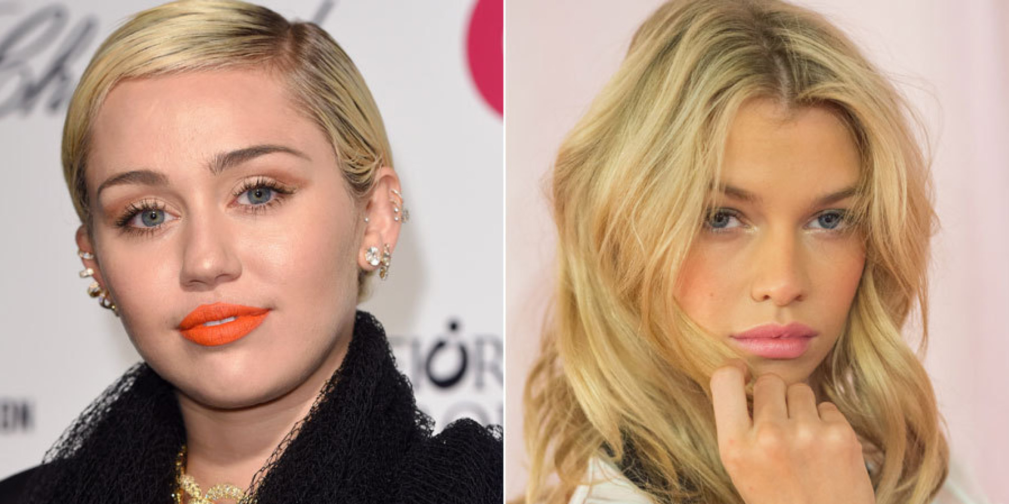 Miley Cyrus And Victoria S Secret Model Stella Maxwell Spotted Kissing