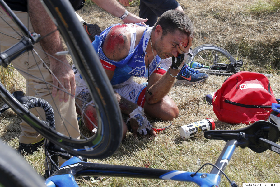 Horrible Tour De France Crash Brings Down 20 Riders, Briefly Stops Race