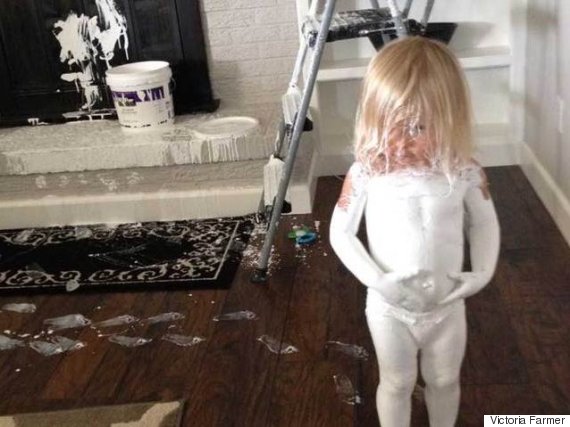 21 Of The Funniest Parenting Moments Of The Year: From #DadWins To Blush-Inducing Comments O-PAINT-570