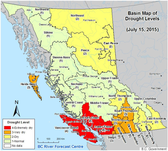 B.C. Drought Status Raised To Max Level For Lower Fraser, South Coast