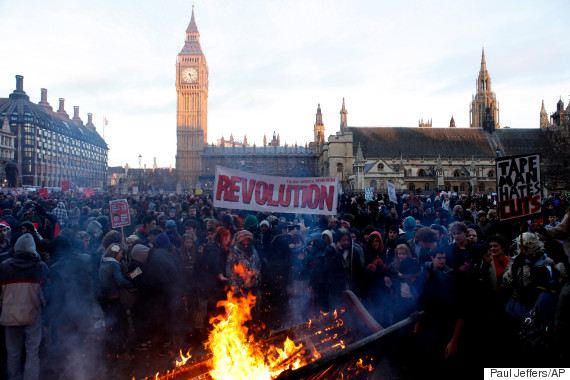 tuition fee protest london