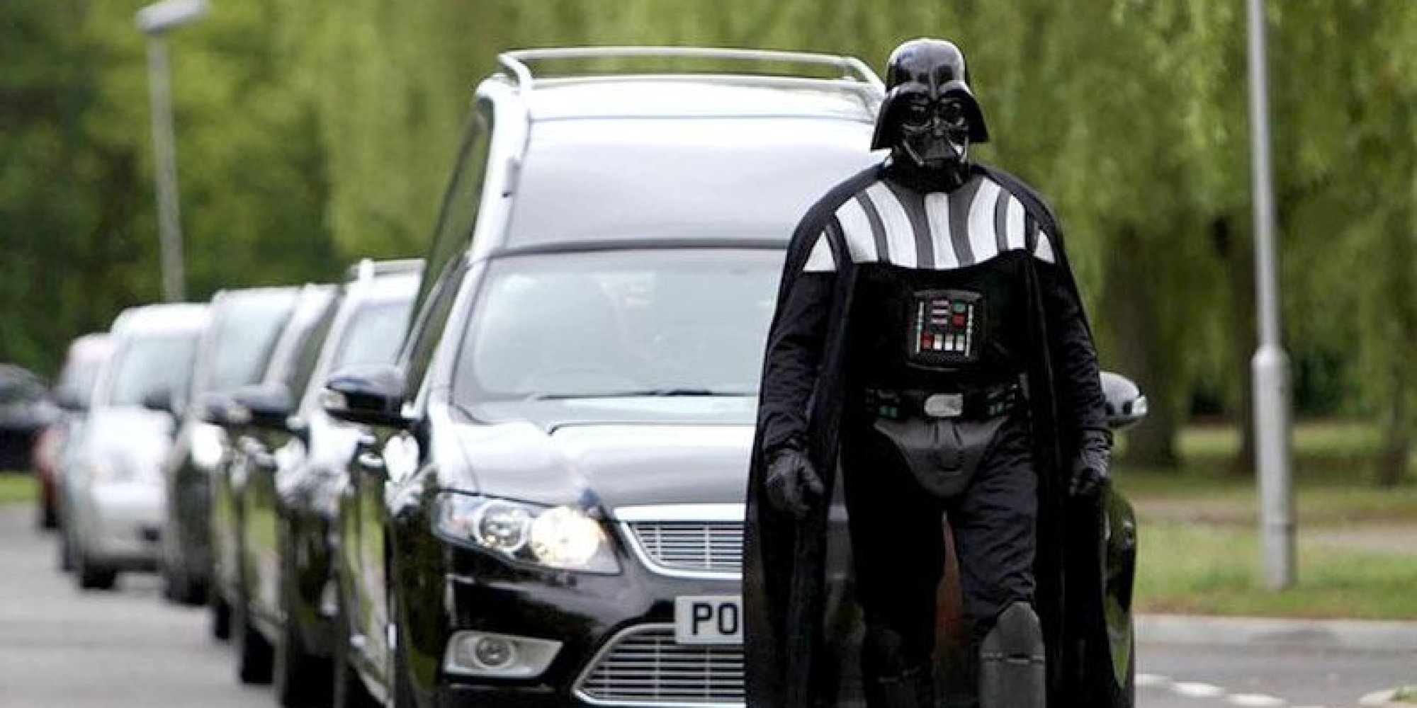 video dark vador tete cortege funeraire enterrement fan science fiction n