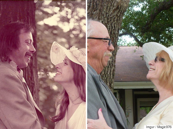 Couple Recreate 1975 Wedding Photos For 40th Anniversary