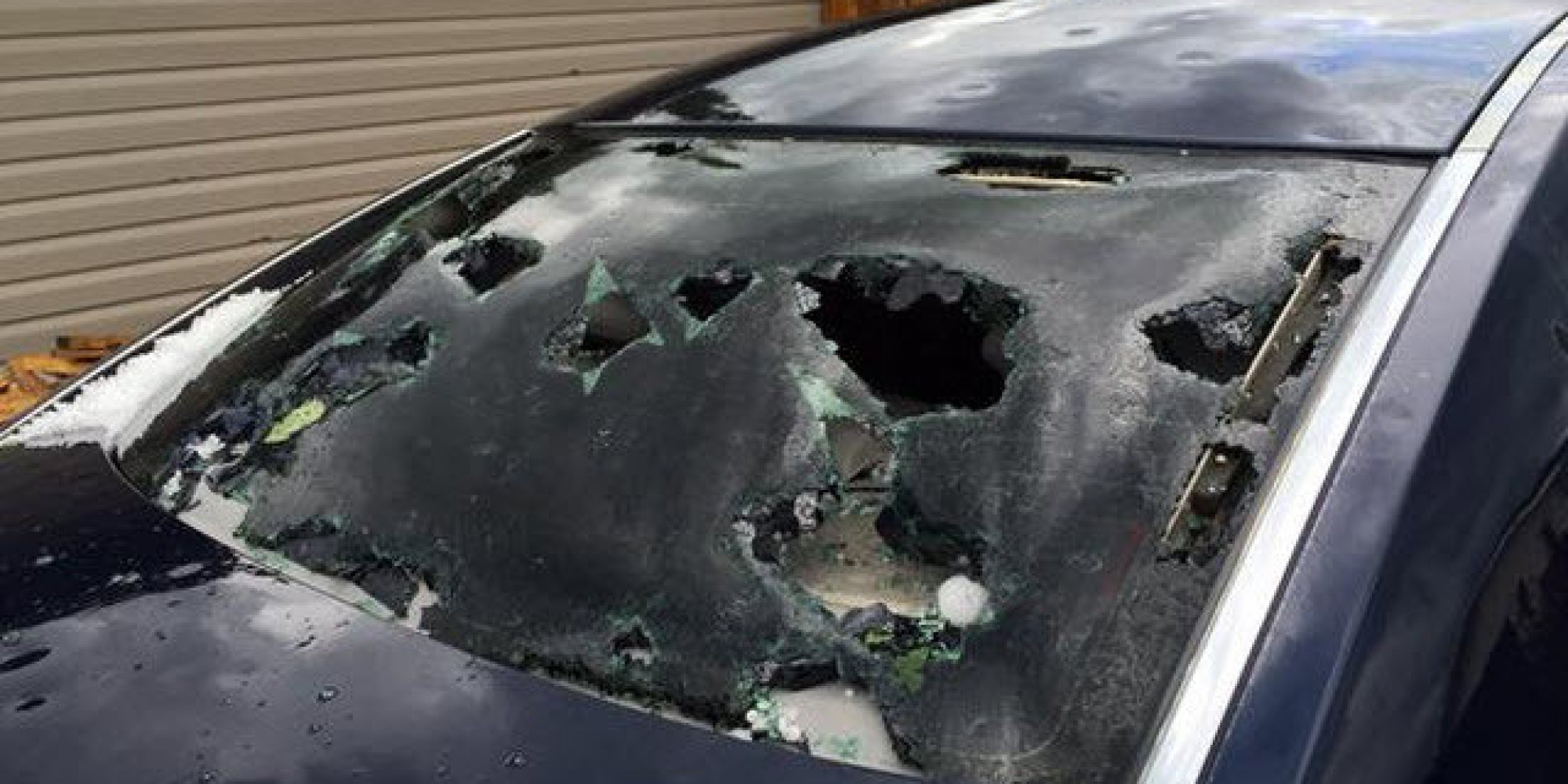 Alberta Hail Storm Leaves Windshields Broken And GolfBall Sized Hail