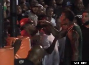 Michael Beasley Pushes Fan