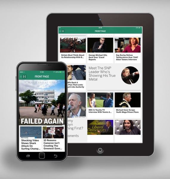 The Huffington Post App For Mobile And Tablet Available On Ios And Android