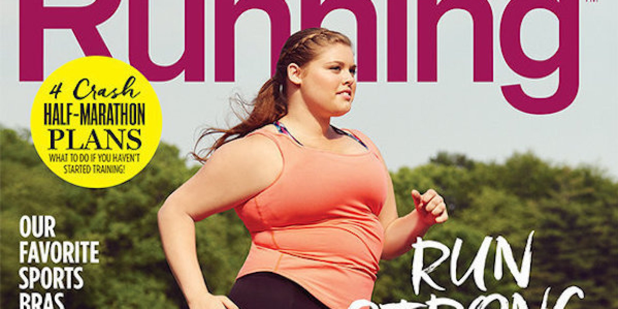PlusSize Model Erica Schenk Owns The Cover Of Women's Running Magazine