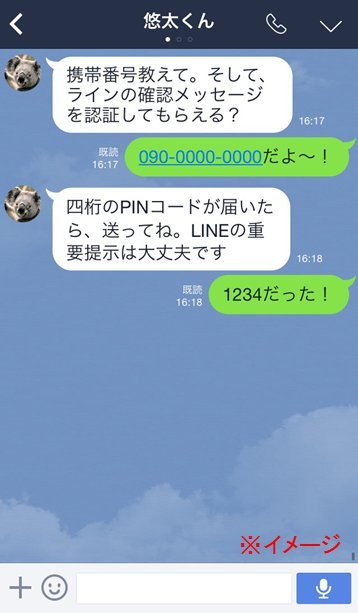 LINEなりすましに注意!乗っ取り犯とやりとりした …