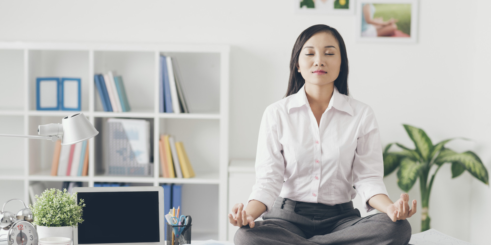 Bust Stress At Your Desk Office Yoga HuffPost