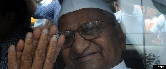 Anna Hazare Hunger Strike Corruption