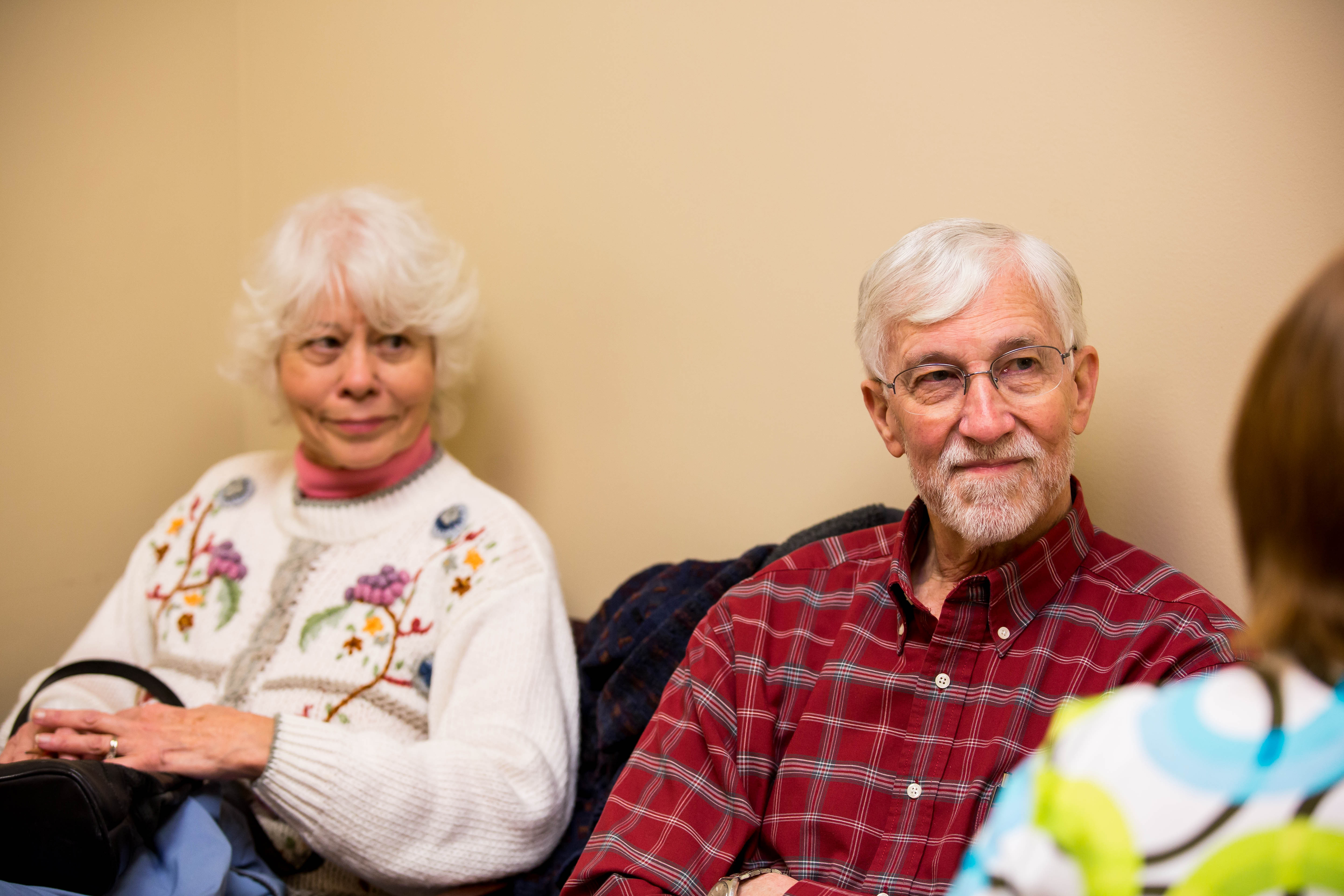 couple female doctor clinic
