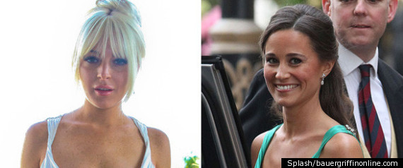 Lindsay Lohan And Pippa Middleton In Temperley Lon